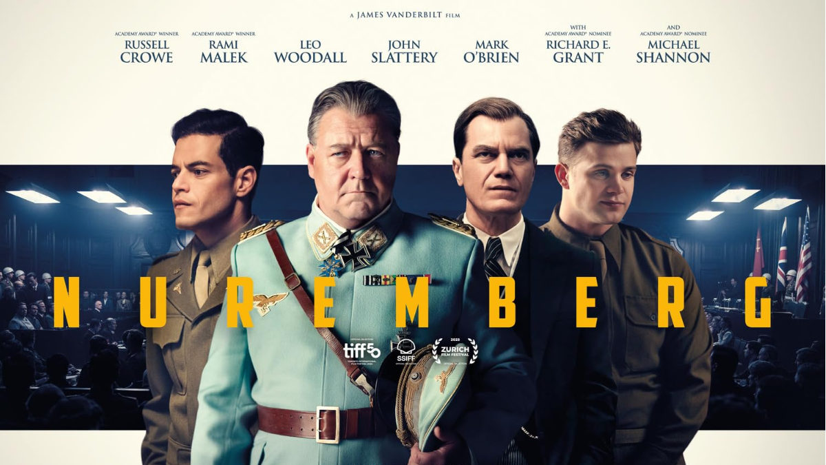 Russell Crowe, Michael Shannon, Leo Woodall, and Rami Malek in James Vanderbilt s Nuremberg 2025 - Pic Courtesy imdb Russell Crowe, Michael Shannon, Leo Woodall, and Rami Malek in James Vanderbilt s Nuremberg 2025 - Pic Courtesy imdb
