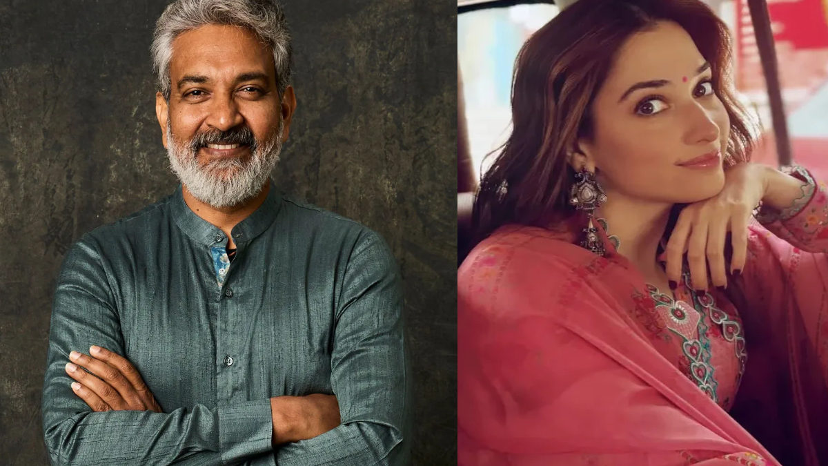 SS Rajamouli and Tamanaah Bhatia_pic courtesy X SS Rajamouli and Tamanaah Bhatia_pic courtesy X