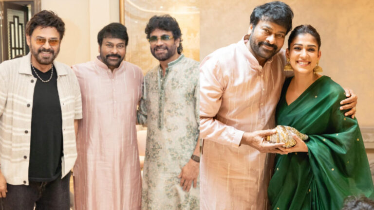 Diwali Delight: Chiranjeevi’s Pictures with Venkatesh, Nagarjuna, and Nayanthara are Stealing Hearts!