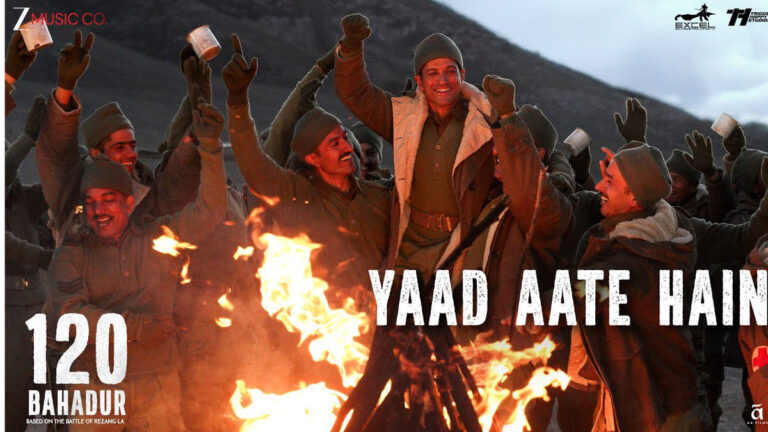 120 Bahadur – Yaad Aate Hain Song Lyrics starring Farhan Akhtar and Raashii Khanna