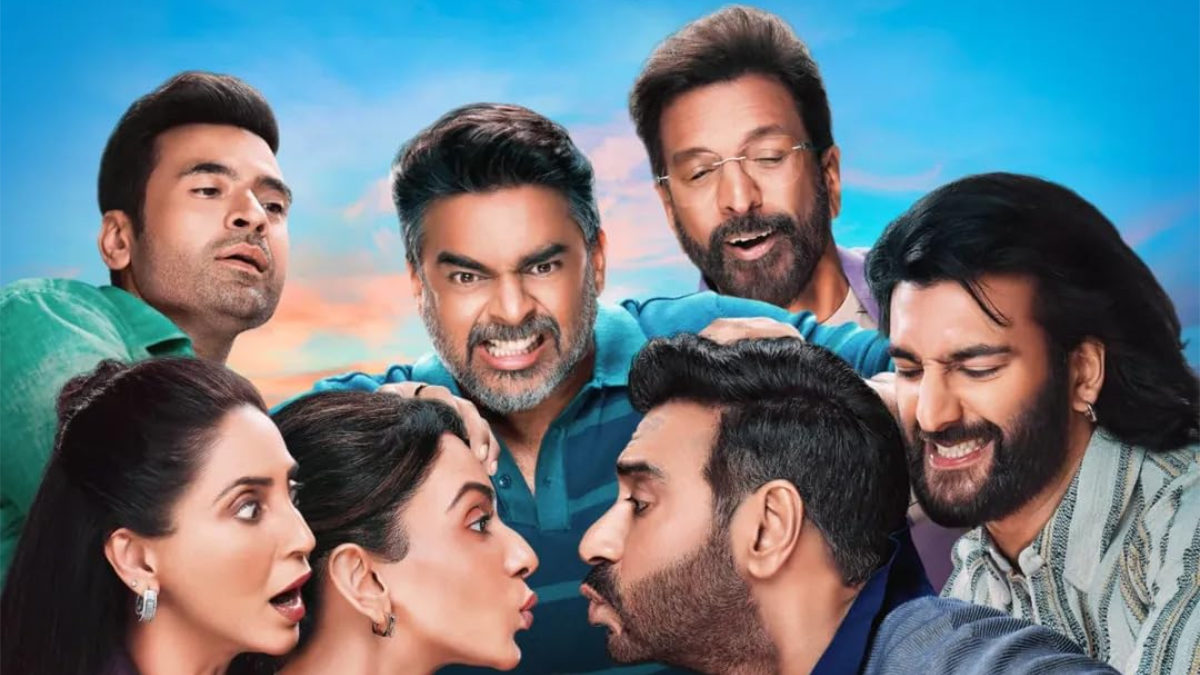 Movie Review De De Pyaar De 2 | A Witty, Warm Rom-Com 1 ajay devgn jaaved jaaferi r madhavan meezaan jafri gautami kapoor rakul preet singh in de de pyaar de 2 pic courtesy imdb