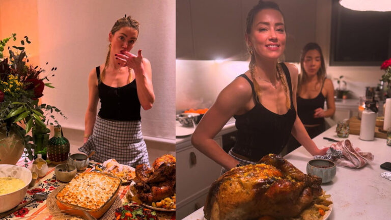 Amber Heard’s Thanksgiving Gratitude: ‘All The Full Hearts And Plates’