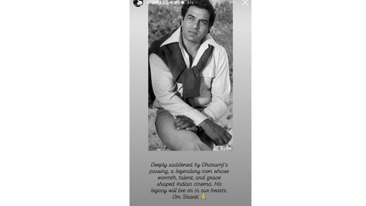 Virat Kohli And Anushka Sharma Mourn The Loss Of Dharmendra, A True Icon 1 dharmendra