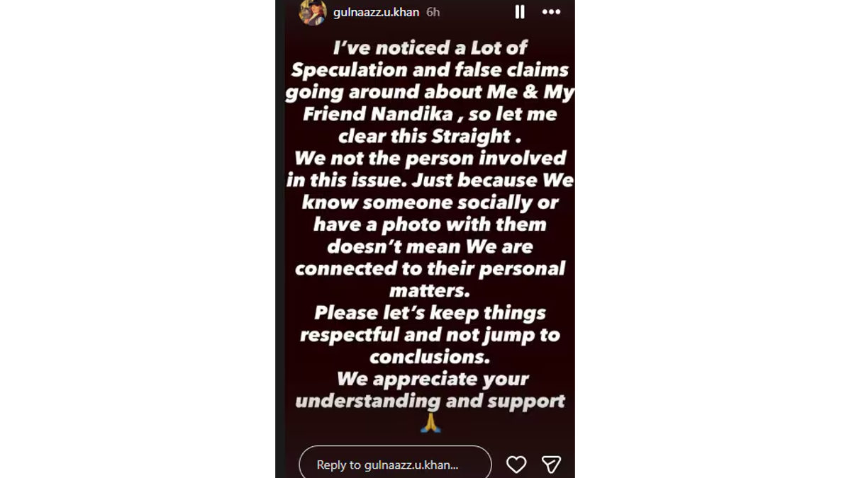 gulnaaz denies involvement