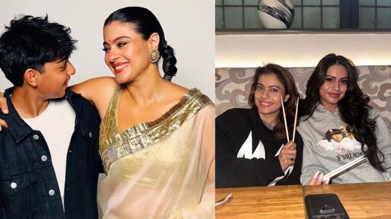 Kajol Shares Yug & Nysa Devgan’s  Cute  Pics  With  A Funny  Line -Can We Just Shrink Them…’ Go Check It Out!