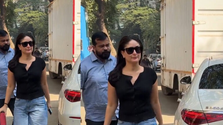 Kareena Kapoor’s Effortless Glow Steals the Show in a Simple Black Tee and Flared Jeans