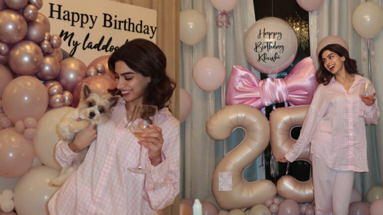 Khushi Kapoor’s Sweet 25! Actress Celebrates 25th Birthday with a Dreamy Pink Theme Party