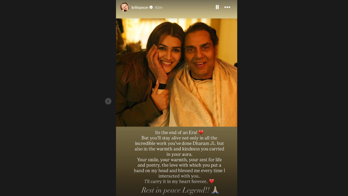 kriti sanon instagram story