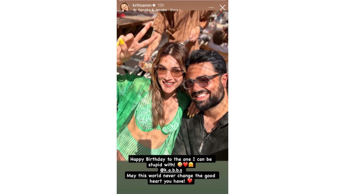 Kriti Sanon'S Birthday Wish To Kabir Bahia Is A Perfect Blend Of Love And Sincerity 1 kriti sanon and kabir bahia_pic courtesy instagram story