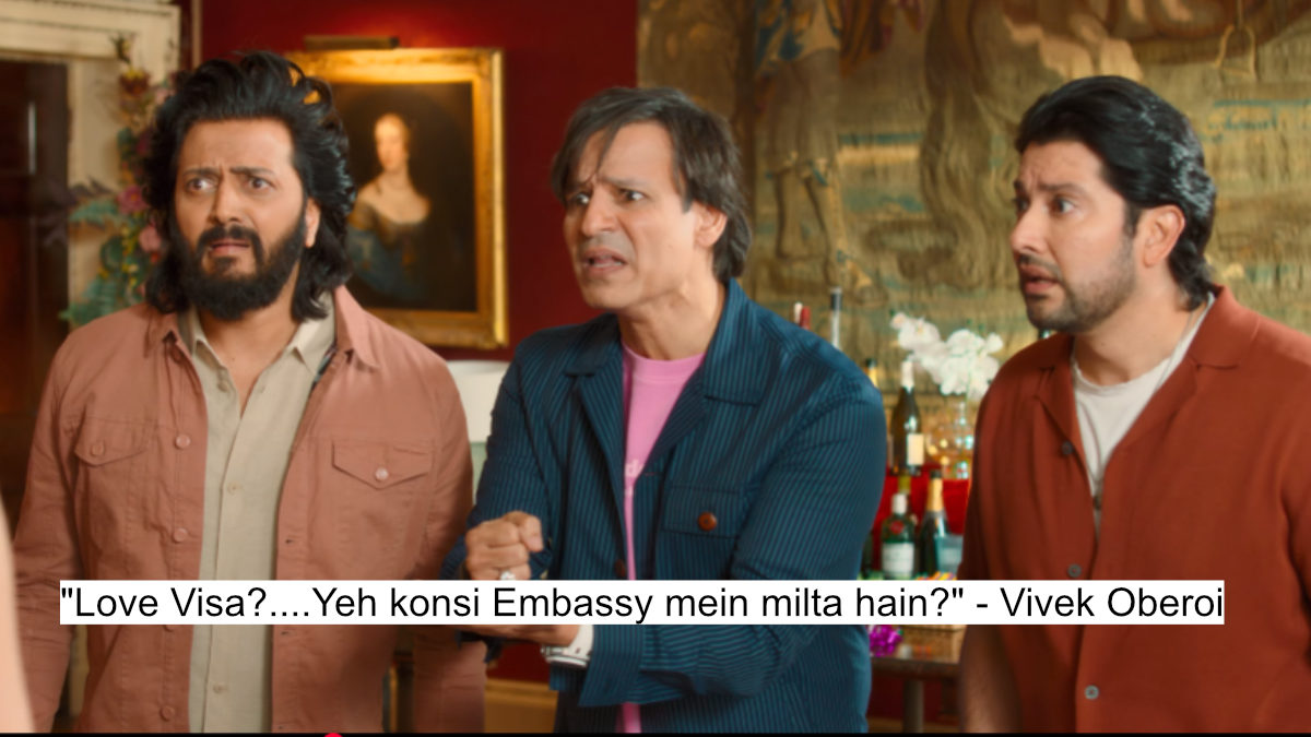 "love visa?....yeh konsi embassy mein milta hain?" - vivek oberoi