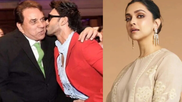 Ranveer Singh and Deepika Padukone Bid Farewell to Bollywood Legend Dharmendra
