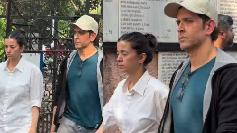 Saba Azad Stands by Hrithik Roshan as He Pays Tribute to Ex-Mother-in-Law Zarine Khan
