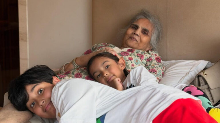 Salman Khan’s Family Moments are the Best! Salma Khan Cuddles with Ahil and Ayat – Aww!