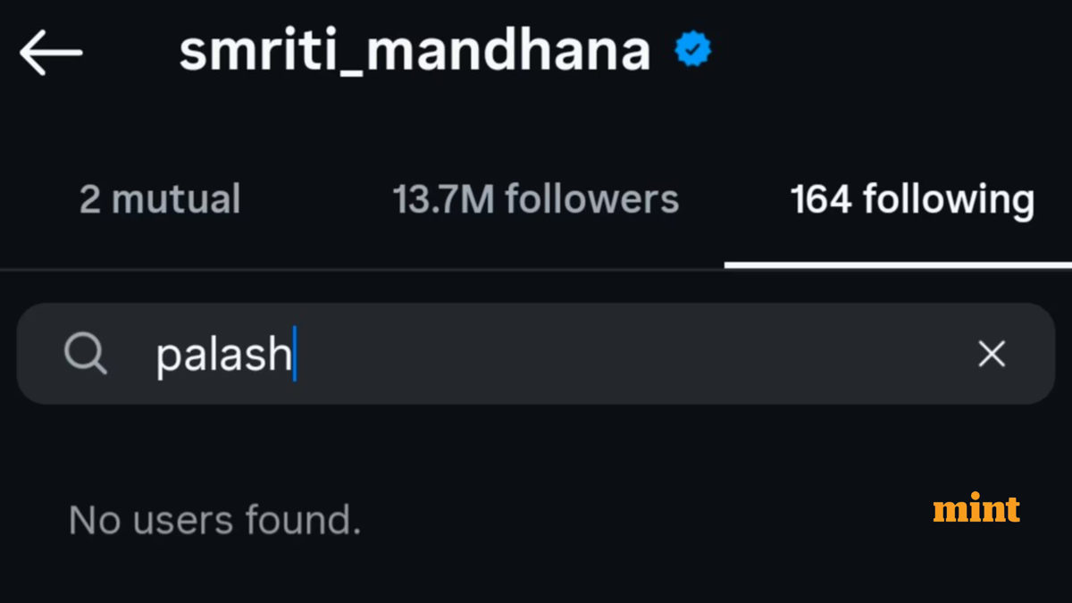 smriti mandhana unfollow palash muchhal