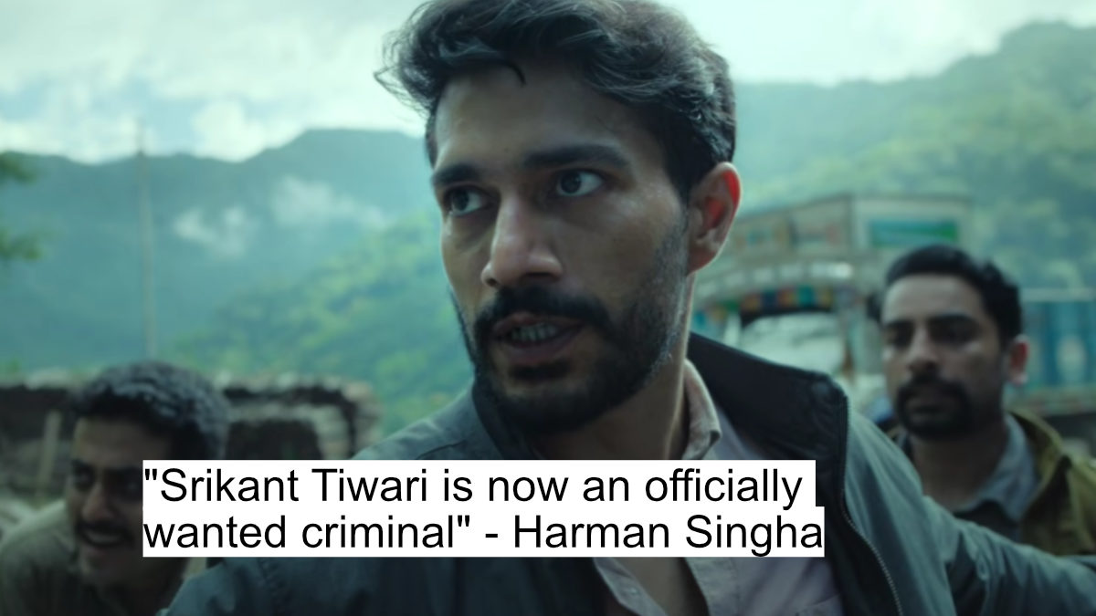 "srikant tiwari is now an officially wanted criminal" - harman singha