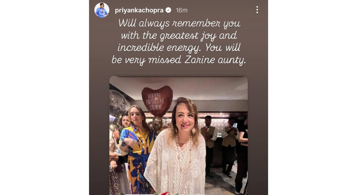 Priyanka Chopra Remembers Zarine Khan With Love After Her Death — ‘You Will Always Be In Our Hearts! 1 zarine khan