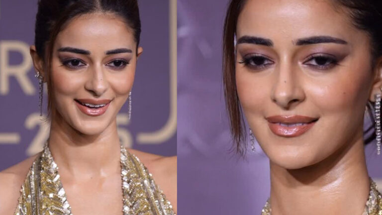 Ananya Panday’s Golden Gown Steals The Show At Filmfare OTT Awards 2025