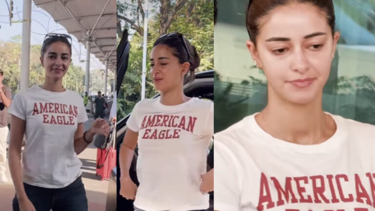 Ananya Panday’s Airport Chic: Ditches Glam for a Casual Vibe
