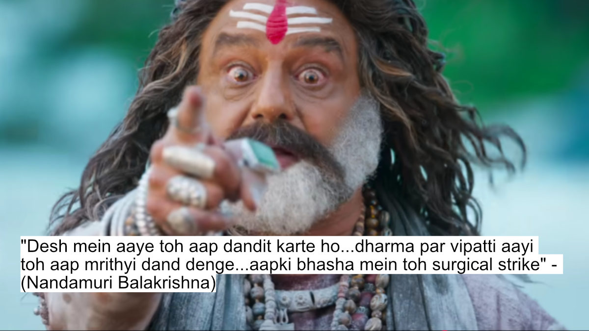 Akhanda 2 Dialogues: Nandamuri Balakrishna'S 'Surgical Strike' Mode Is On 2 "desh mein aaye toh aap dandit karte ho...dharma par vipatti aayi toh aap mrithyi dand denge...aapki bhasha mein toh surgical strike" - (nandamuri balakrishna)