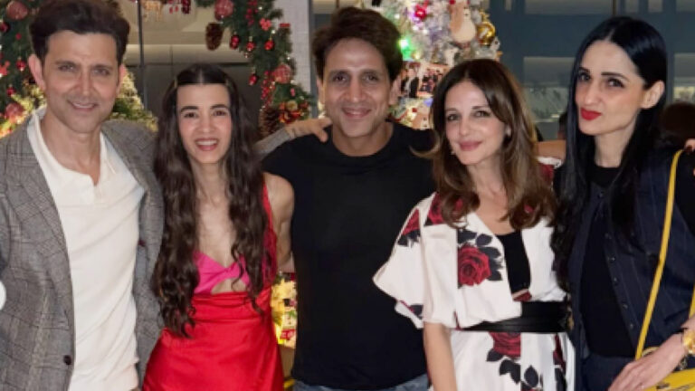 Hrithik Roshan, Saba Azad and Sussanne Khan Celebrate Christmas Together — Fans Call It Magical!