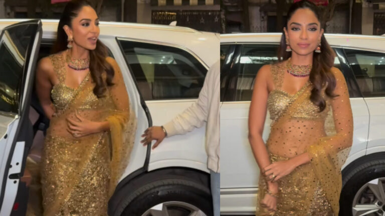 Sobhita Dhulipala Turns Heads in Golden Glam Saree, Internet Can’t Stop Gushing!