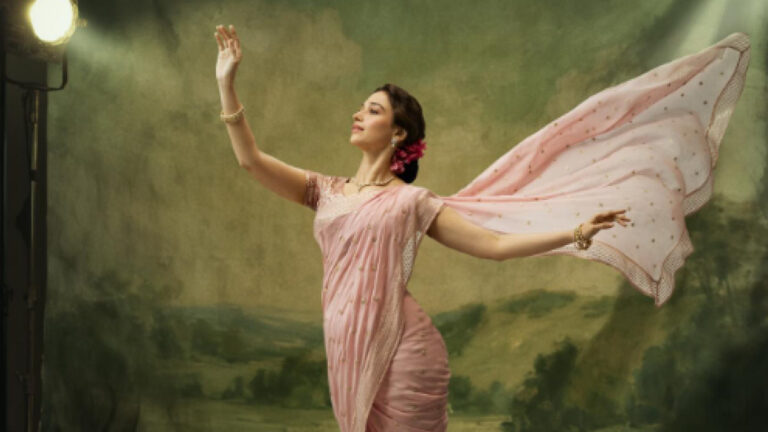 Tamannaah Bhatia Joins Siddhant Chaturvedi in V Shantaram Biopic in new poster