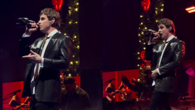 The Kid Laroi Covers Justin Bieber’s Mistletoe at Jingle Ball 