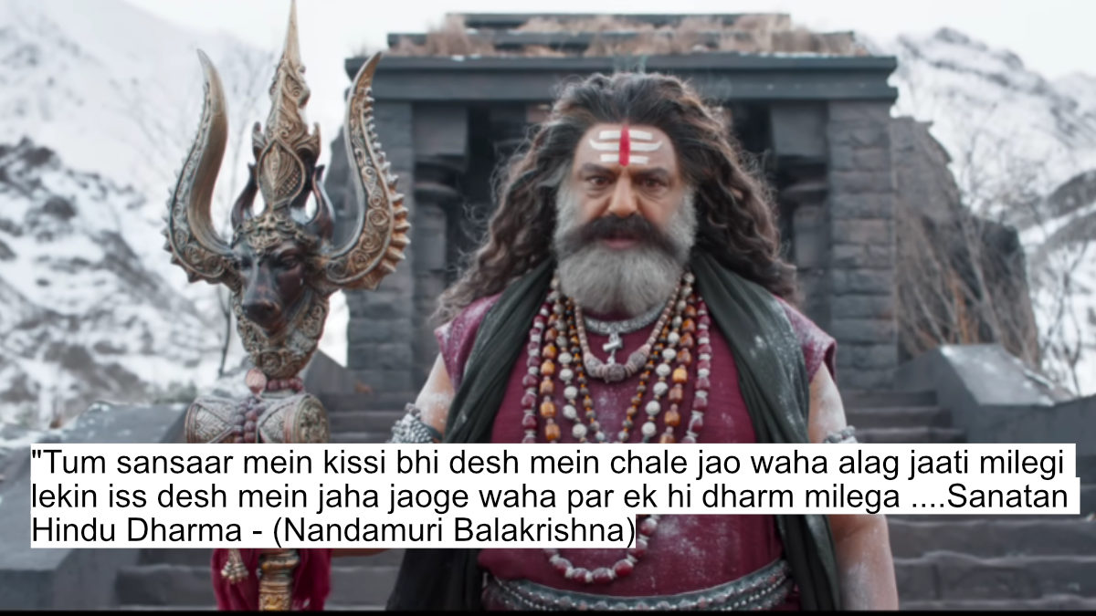 Akhanda 2 Dialogues: Nandamuri Balakrishna'S 'Surgical Strike' Mode Is On 1 tum sansaar mein kissi bhi desh mein chale jao waha alag jaati milegi lekin iss desh mein jaha jaoge waha par ek hi dharm milega .....sanatan hindu dharma - (nandamuri balakrishna)