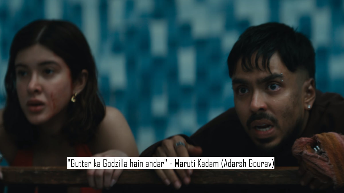 "gutter ka godzilla hain andar" - maruti kadam (adarsh gourav)