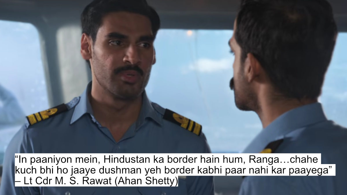 In paaniyon mein Hindustan ka border hain hum Ranga…chahe kuch bh