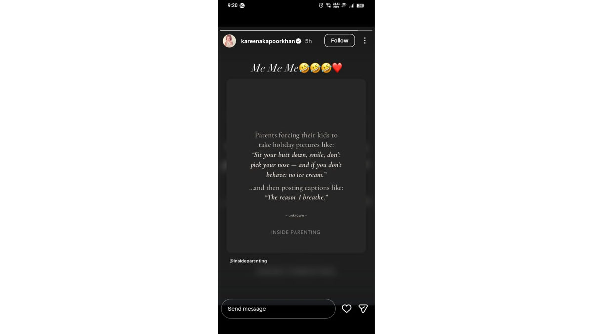 kareena kapoors goofy note on posing with taimur and jeh is a must read