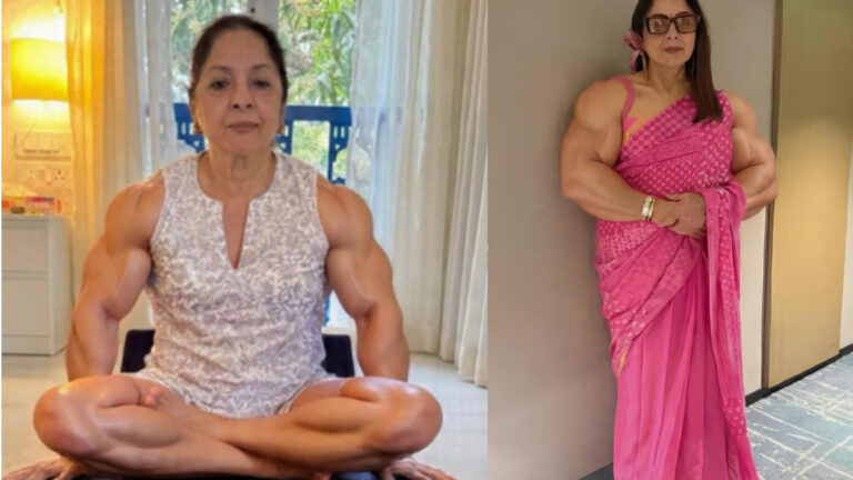 Neena Gupta’s AI ‘Muscle Mommy’ Avatar Breaks the Internet — Fans Can’t Believe Their Eyes!