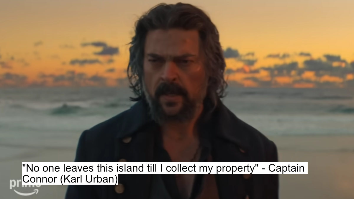 Priyanka Chopra’s Brutal Dialogues Make The Bluff Unmissable 2 "no one leaves this island till i collect my property" - captain connor (karl urban)