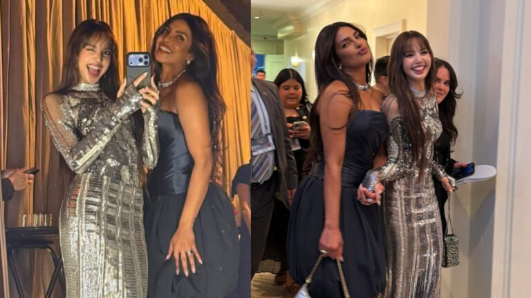 Priyanka Chopra and Lisa’s Playful Pouts and Mirror Selfies at Golden Globes