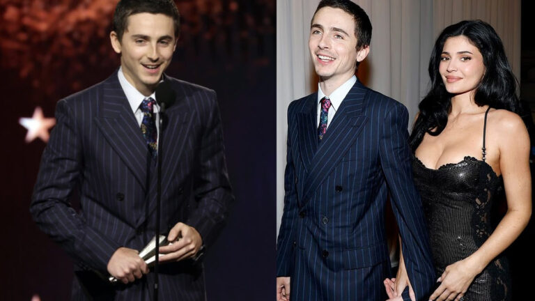 Timothee Chalamet’s Emotional Critics Choice Win Includes a Heartfelt Thank You to Kylie Jenner