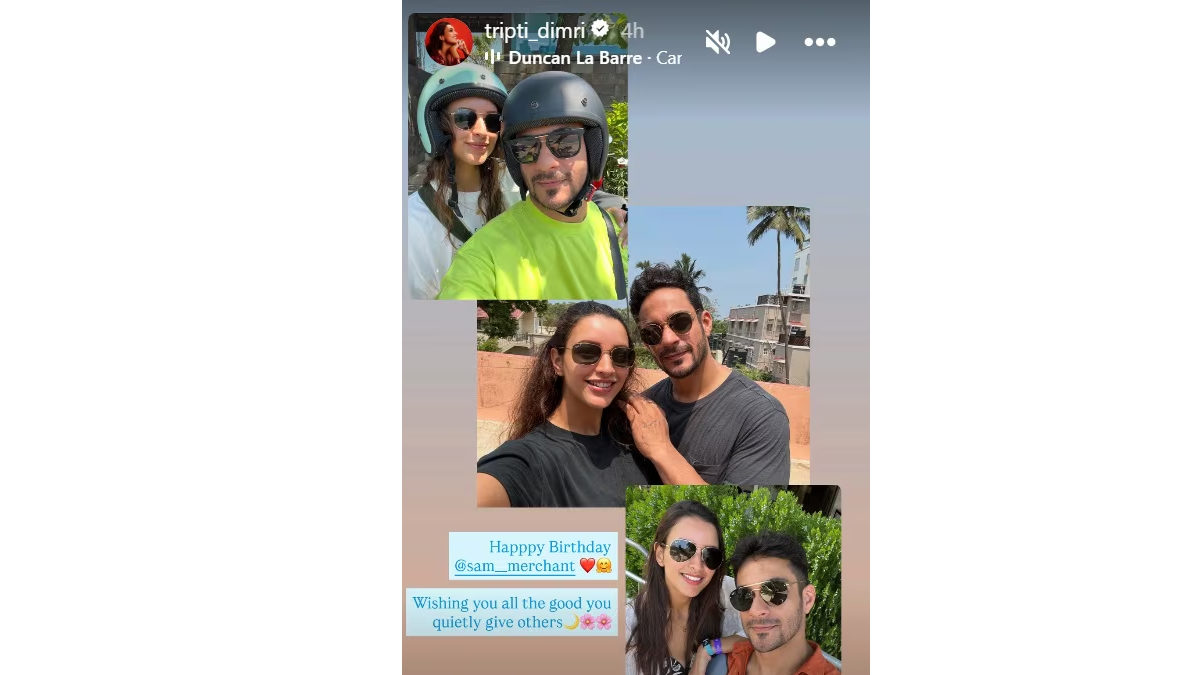 triptii dimri and sam merchant_pic courtesy instagram