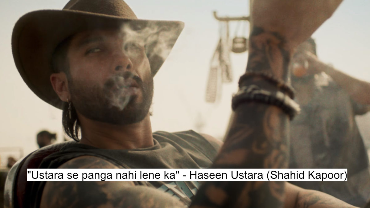 "ustara se panga nahi lene ka" - shahid kapoor