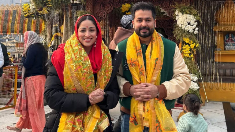 Yami Gautam And Aditya Dhar Seek Blessings At Maa Baglamukhi Temple Amidst Dhurandhar’s Box Office Triumph