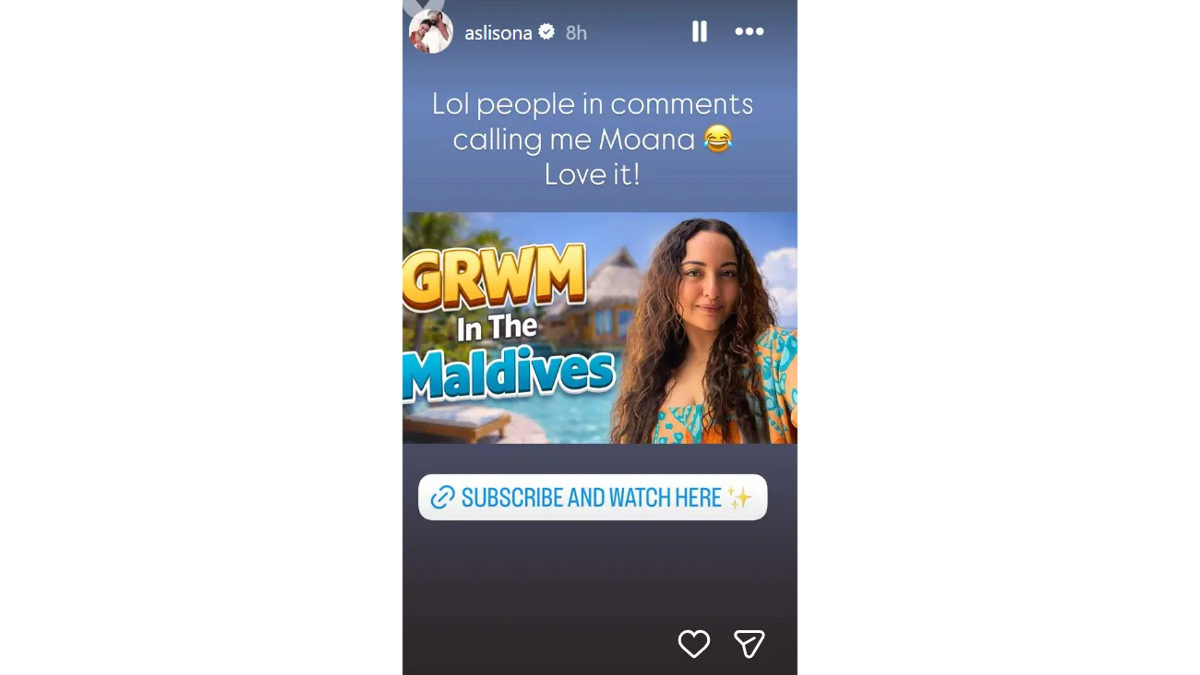 sonakshi sinhas Instagram story