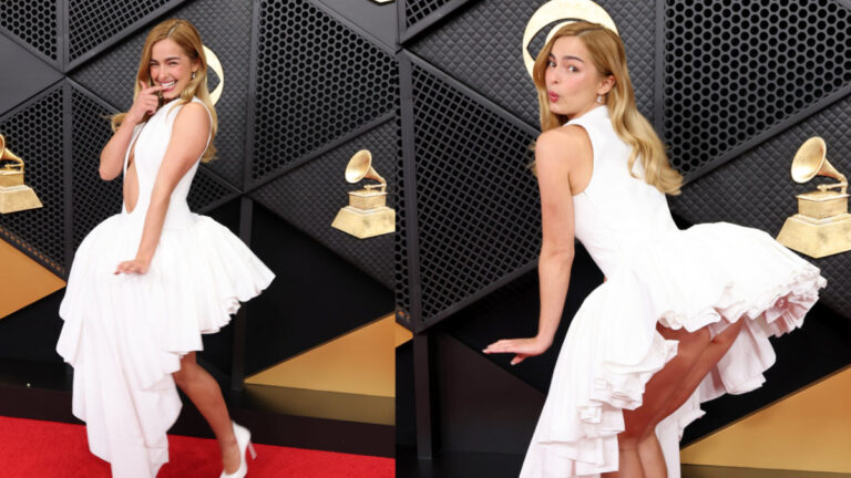Addison Rae Channels Marilyn Monroe in a Daring White Alaïa Gown at Grammys 2026