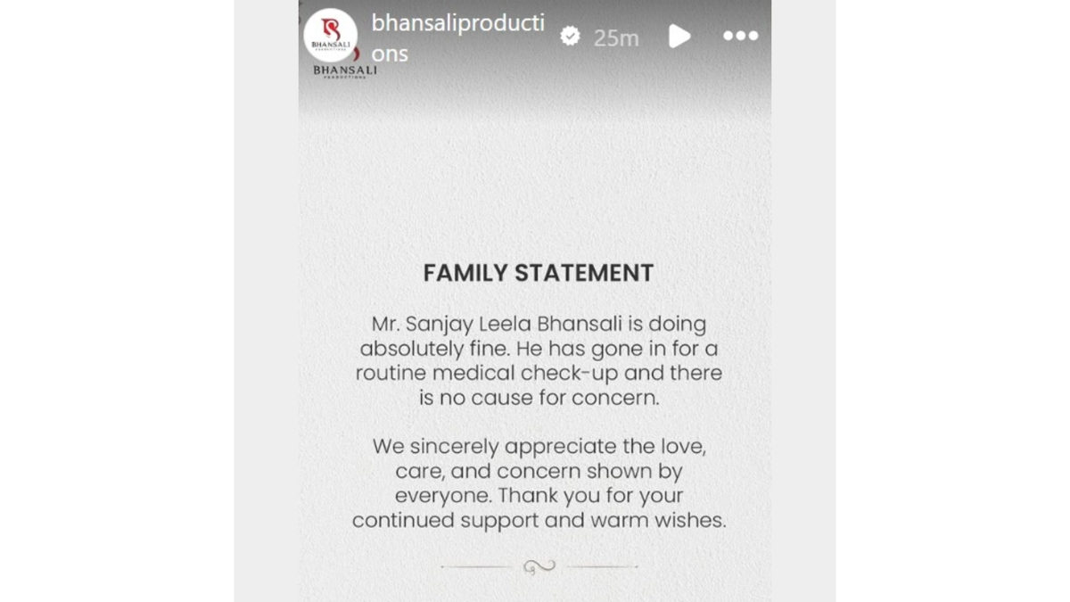 Is Sanjay Leela Bhansali Okay? Truth Behind Viral Health Scare 1 bhansali productions