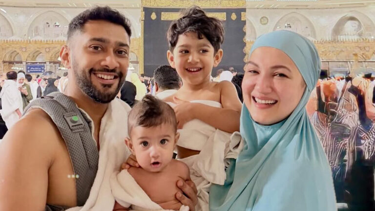 Gauahar Khan & Zaid Darbar Finally Reveal Their Younger Son’s Adorable Face from Mecca Trip!