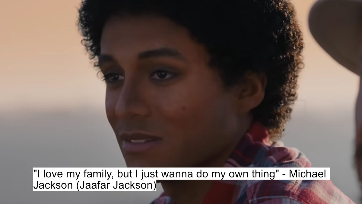 "i love my family, but i just wanna do my own thing" - michael jackson (jaafar jackson)