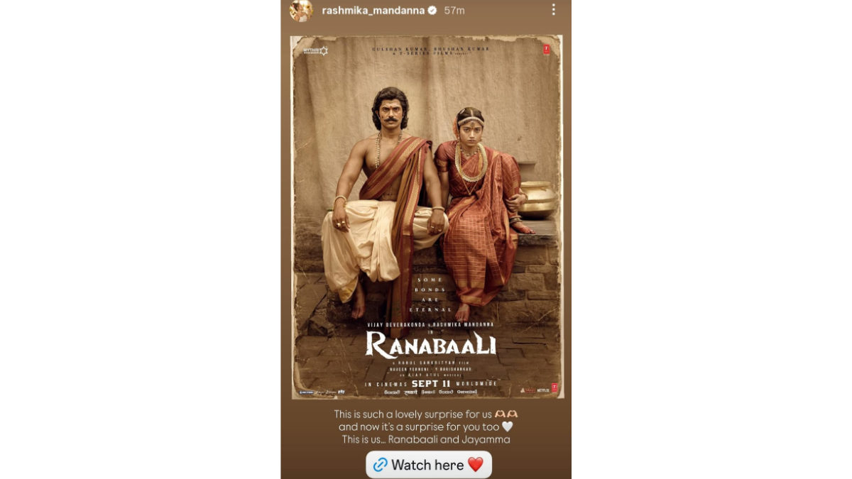 rashmika mandanna instagram story