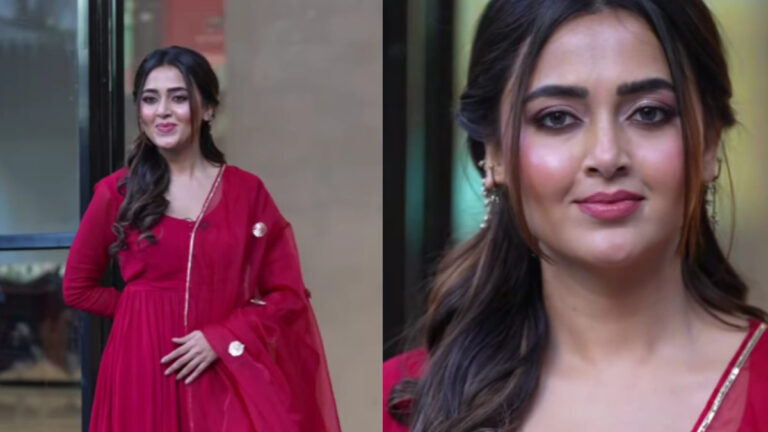 Tejasswi Prakash’s Red Anarkali is Giving Us Major Style Goals