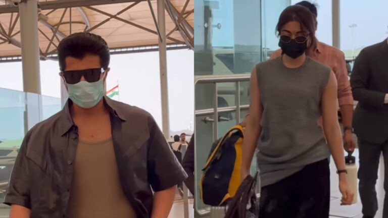 Rashmika Mandanna and Vijay Deverakonda Spotted at Hyderabad Airport Ahead of Wedding!