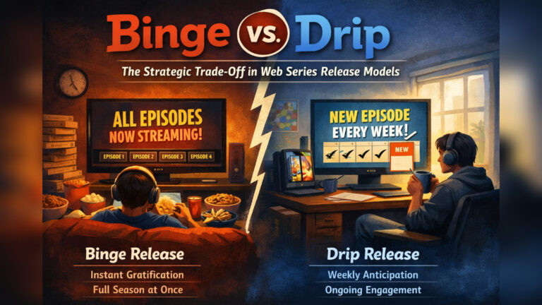 Binge Vs. Drip: The strategic trade-off in Web Series release models