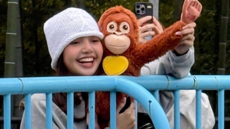 Lisa Visits Viral Monkey “Punch” in Japan, Shares Adorable Moment on Instagram