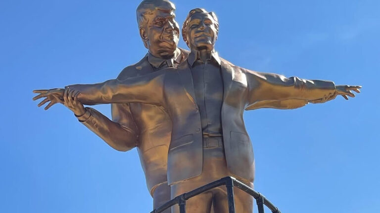 Satirical Trump-Epstein Statue ‘The King of the World’ Appears On National Mall