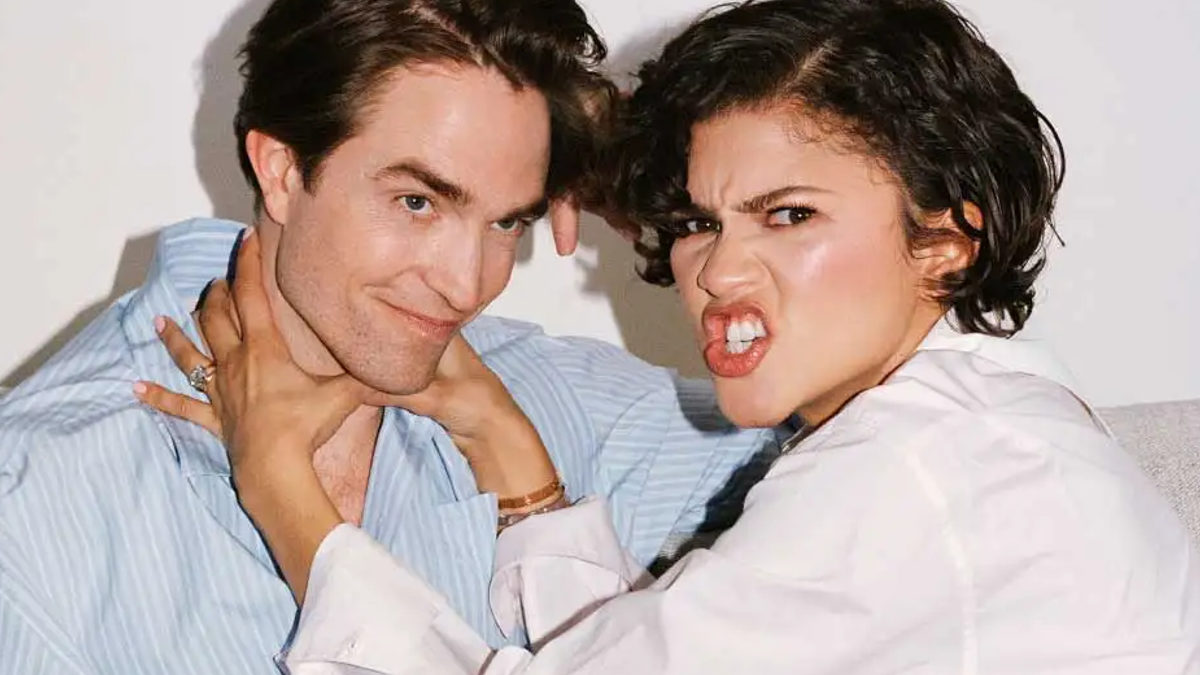 zendaya alongside her co star robert pattinson